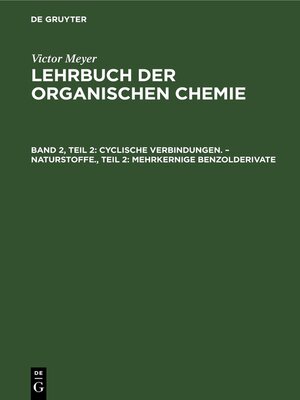 cover image of Cyclische Verbindungen. – Naturstoffe., Teil 2